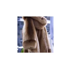 Hooded Parka with Faux Fur Trim